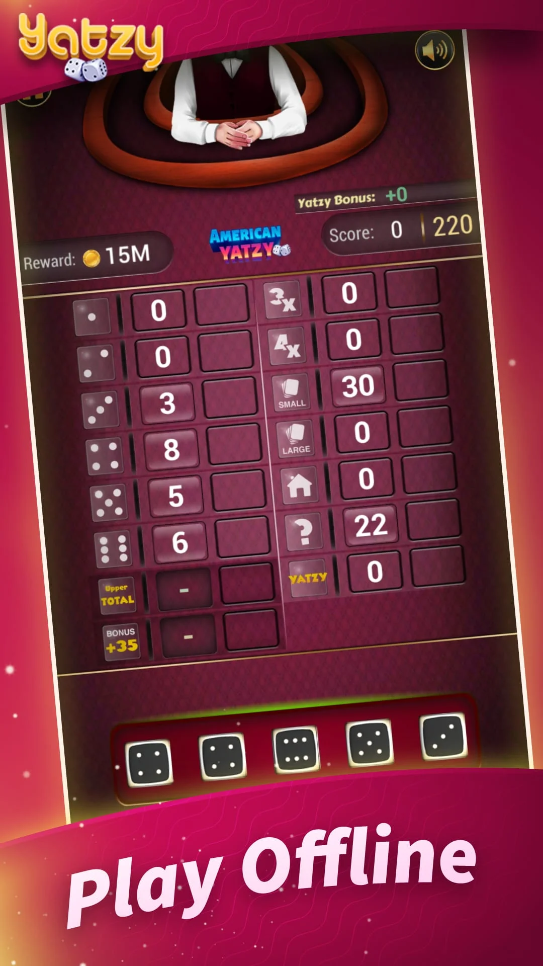 Yatzy - Offline Dice Games Screenshot 1