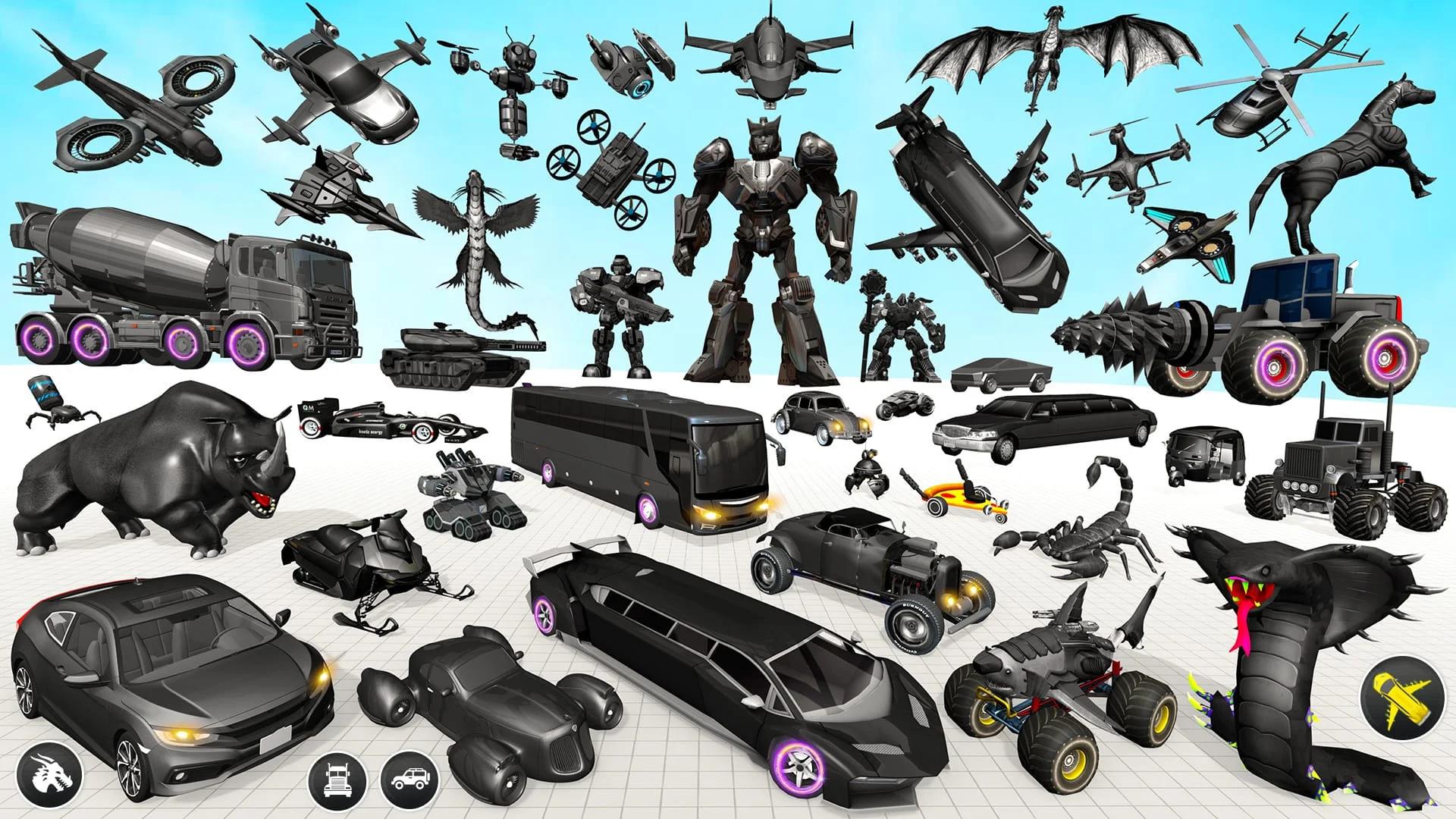 Limo Robot Car Game:Robot Game Screenshot 2