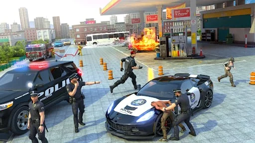 US Cop Car Chase Game 3D Screenshot 4