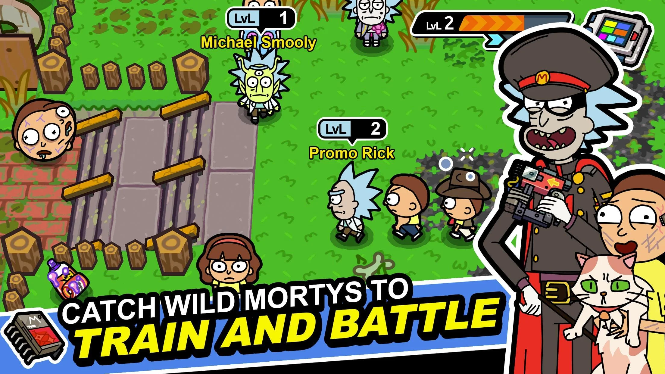 Rick and Morty: Pocket Mortys Screenshot 1