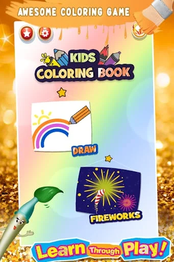 Glitter Number & ABC Coloring Screenshot 1