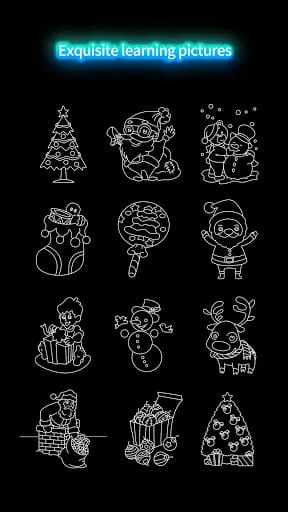 Draw Glow Christmas Screenshot 1