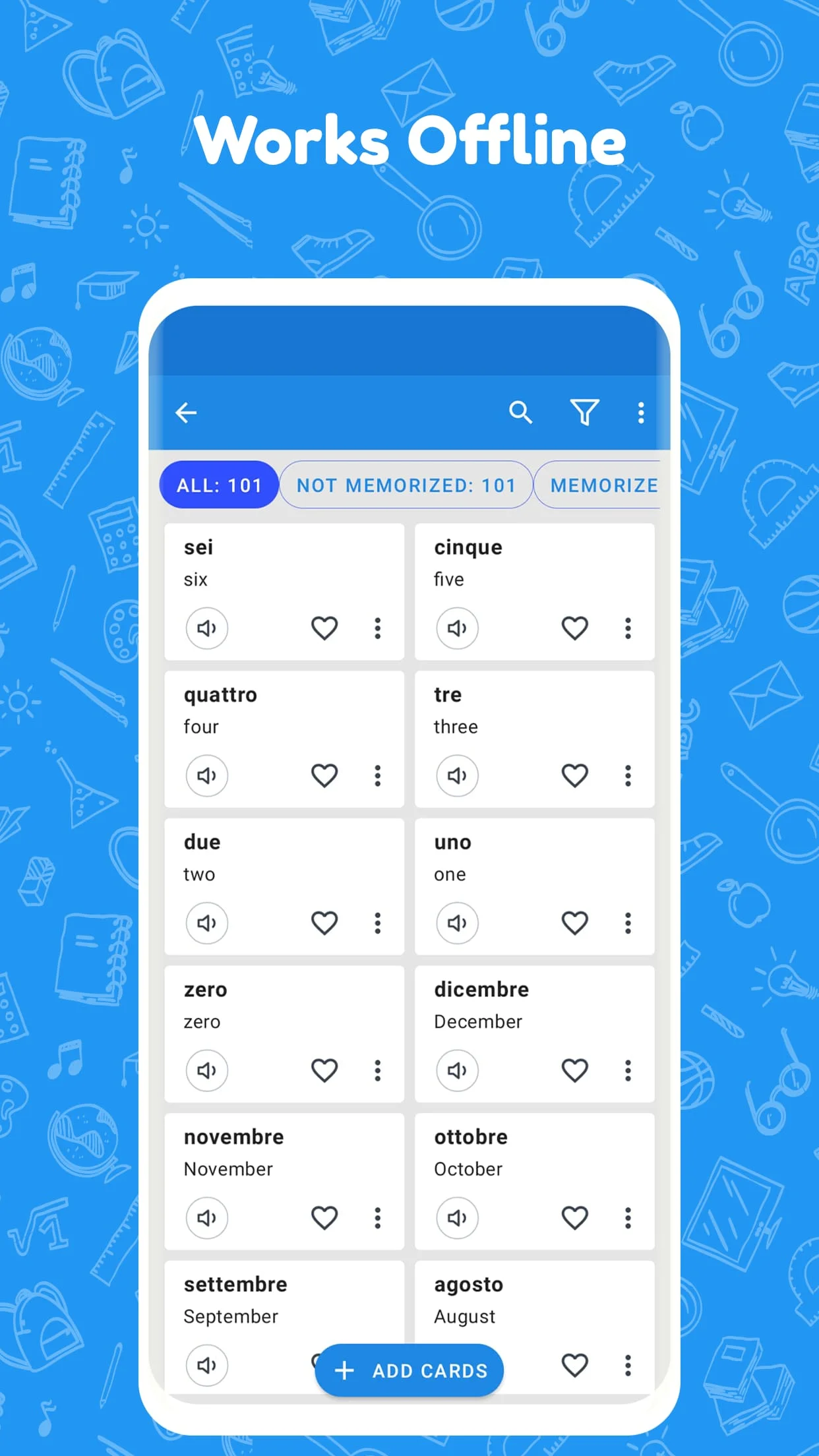 Flashcards World Screenshot 4