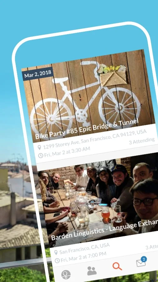 Couchsurfing Travel App Screenshot 1