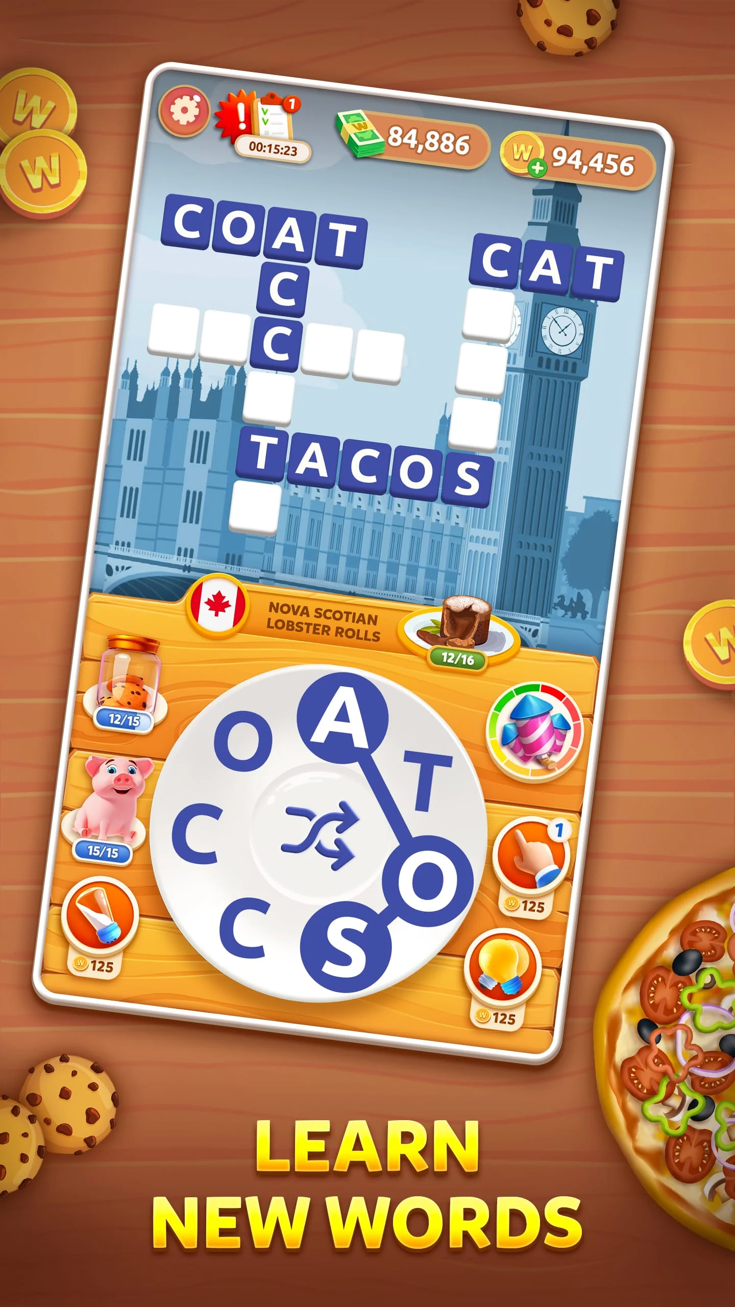 Wordelicious: Food & Travel Screenshot 2