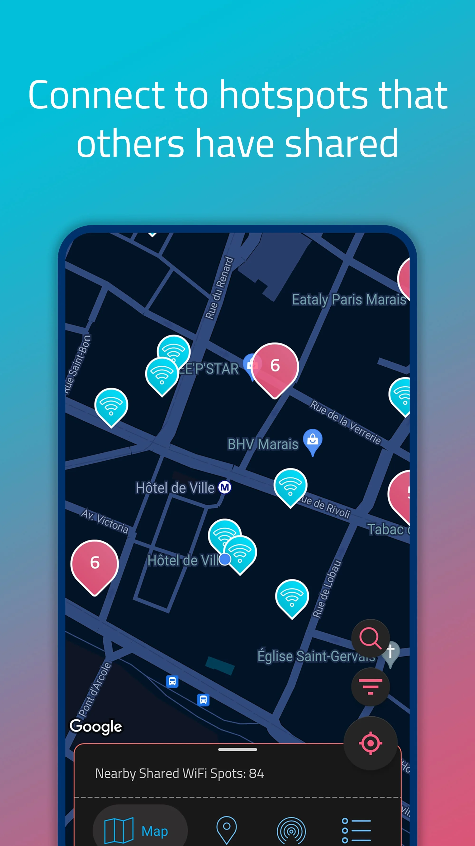 WiFi Warden: Map & DNS Screenshot 1