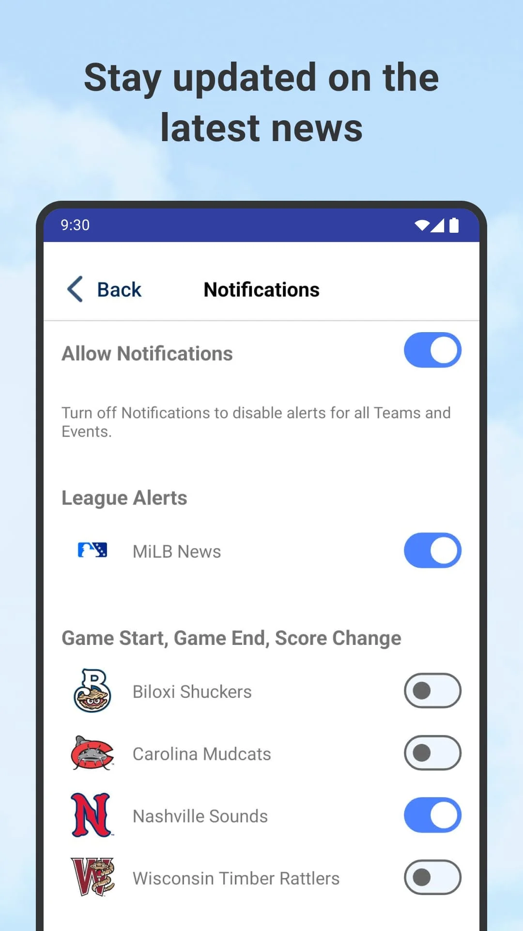 MiLB Screenshot 3