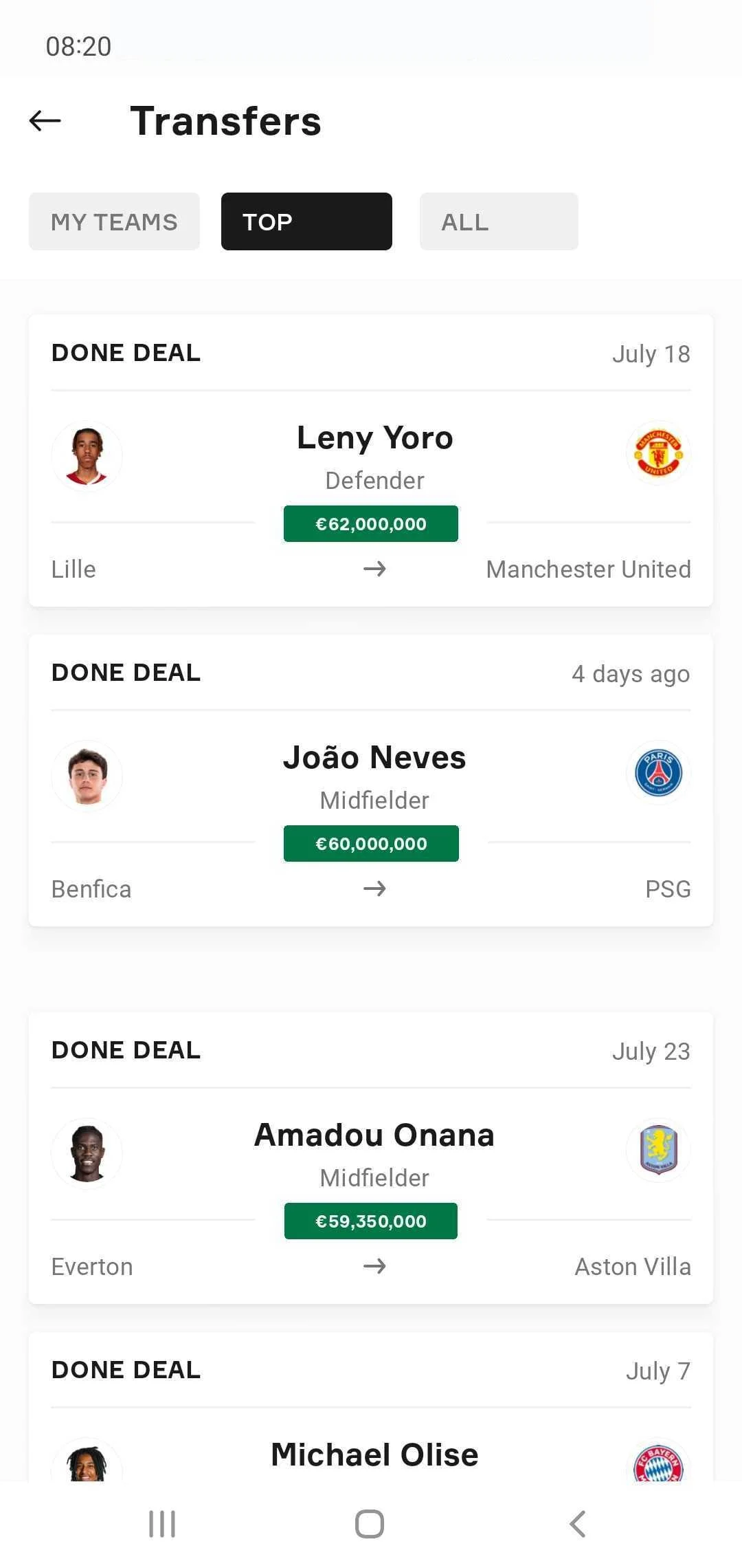 OneFootball - Soccer Scores Screenshot 4