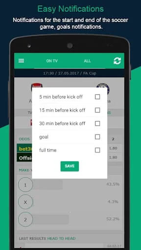 Soccer Live on TV Screenshot 3