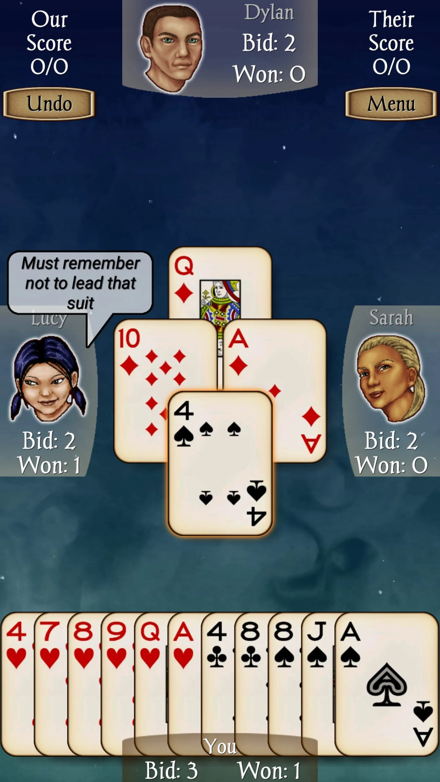 Spades Screenshot 2