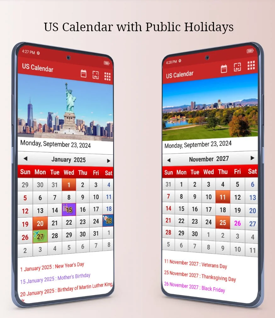 US Calendar 2024 Screenshot 1