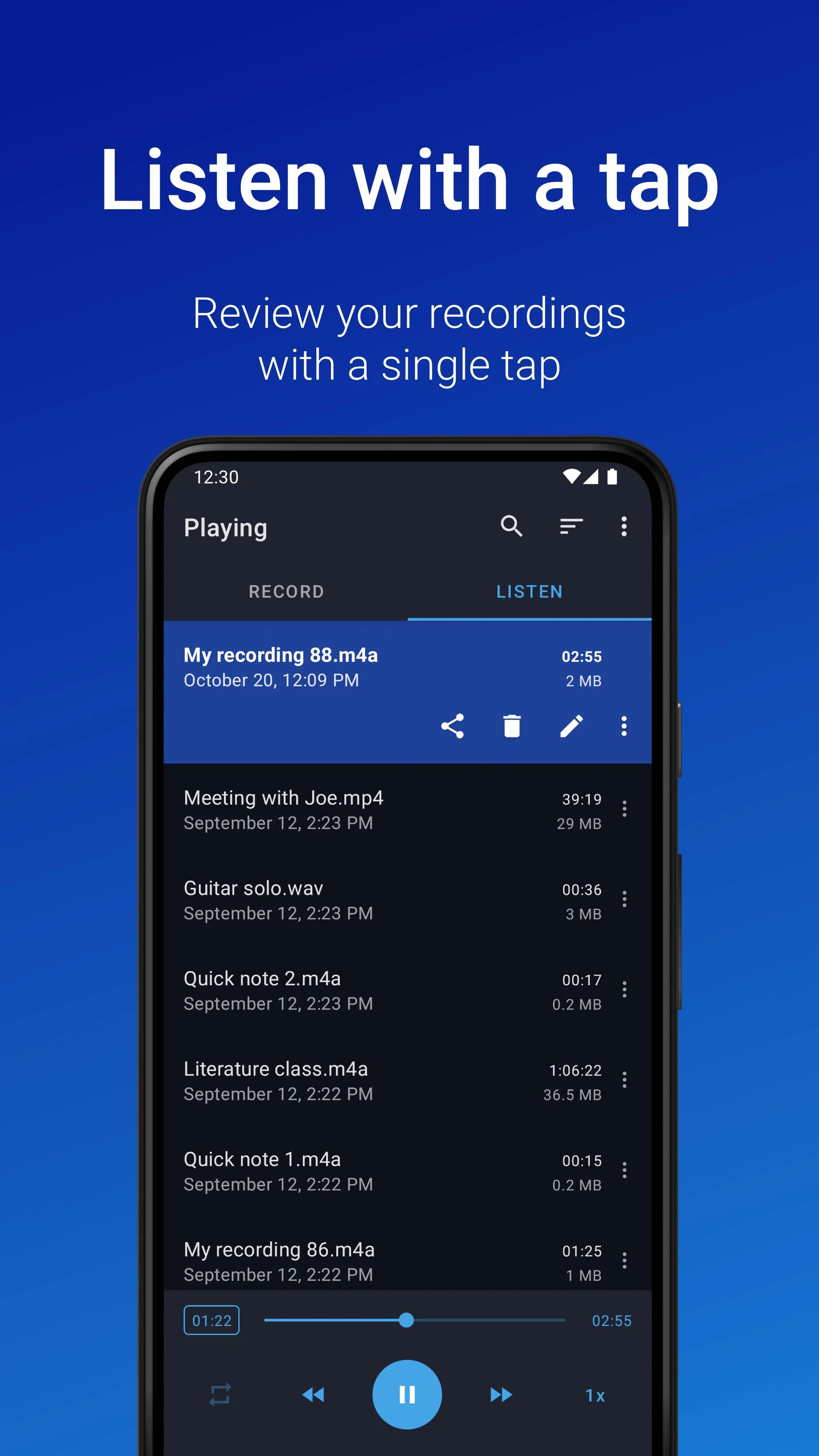 Easy Voice Recorder Screenshot 3