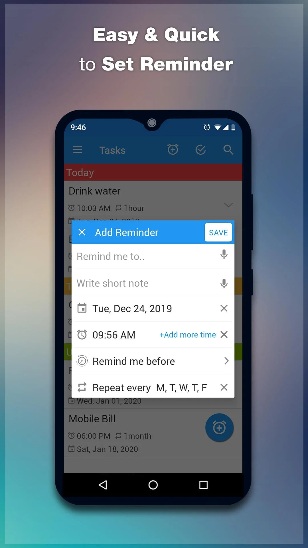To Do Reminder with Alarm Screenshot 2