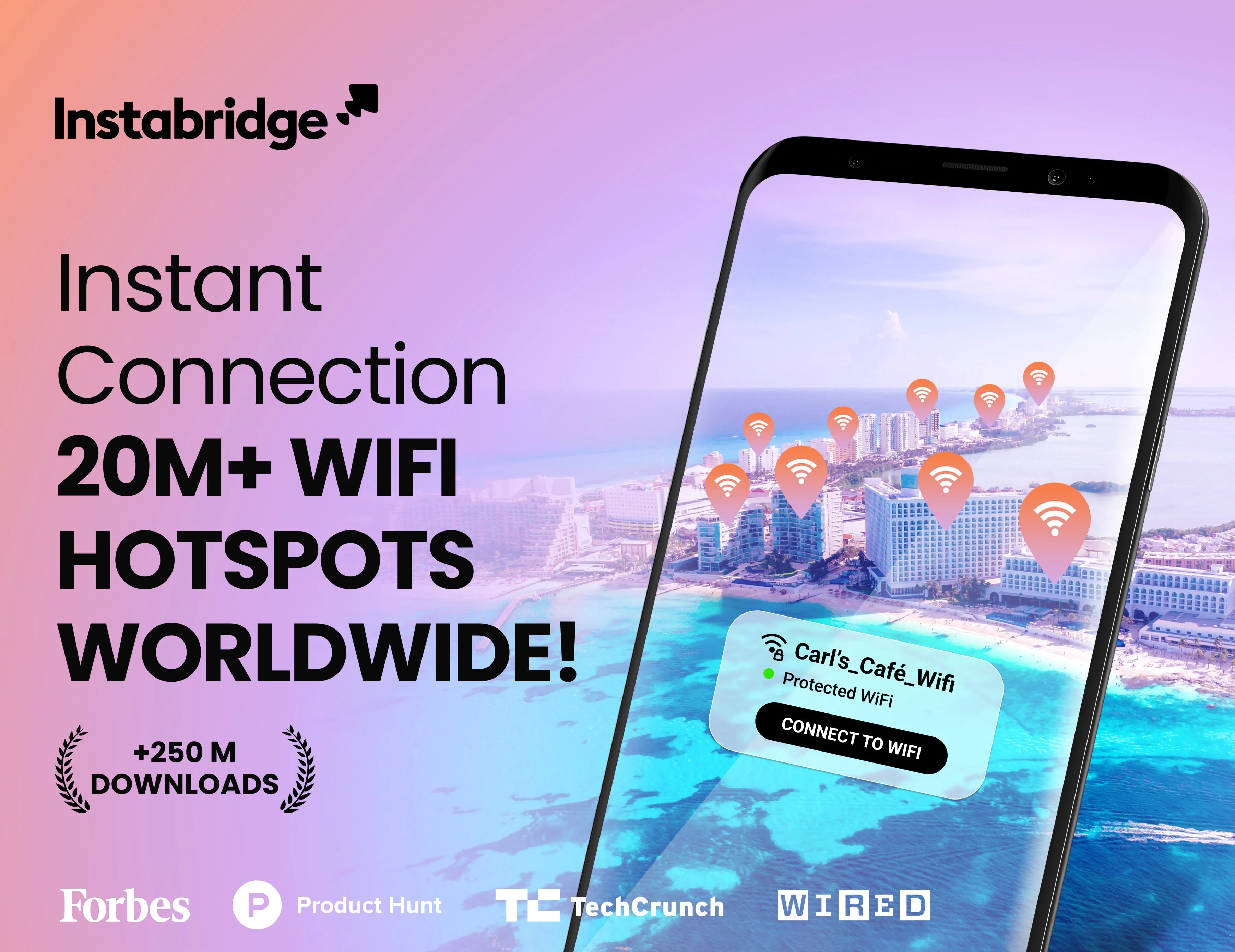 Instabridge: WiFi Hotspot Map Screenshot 1
