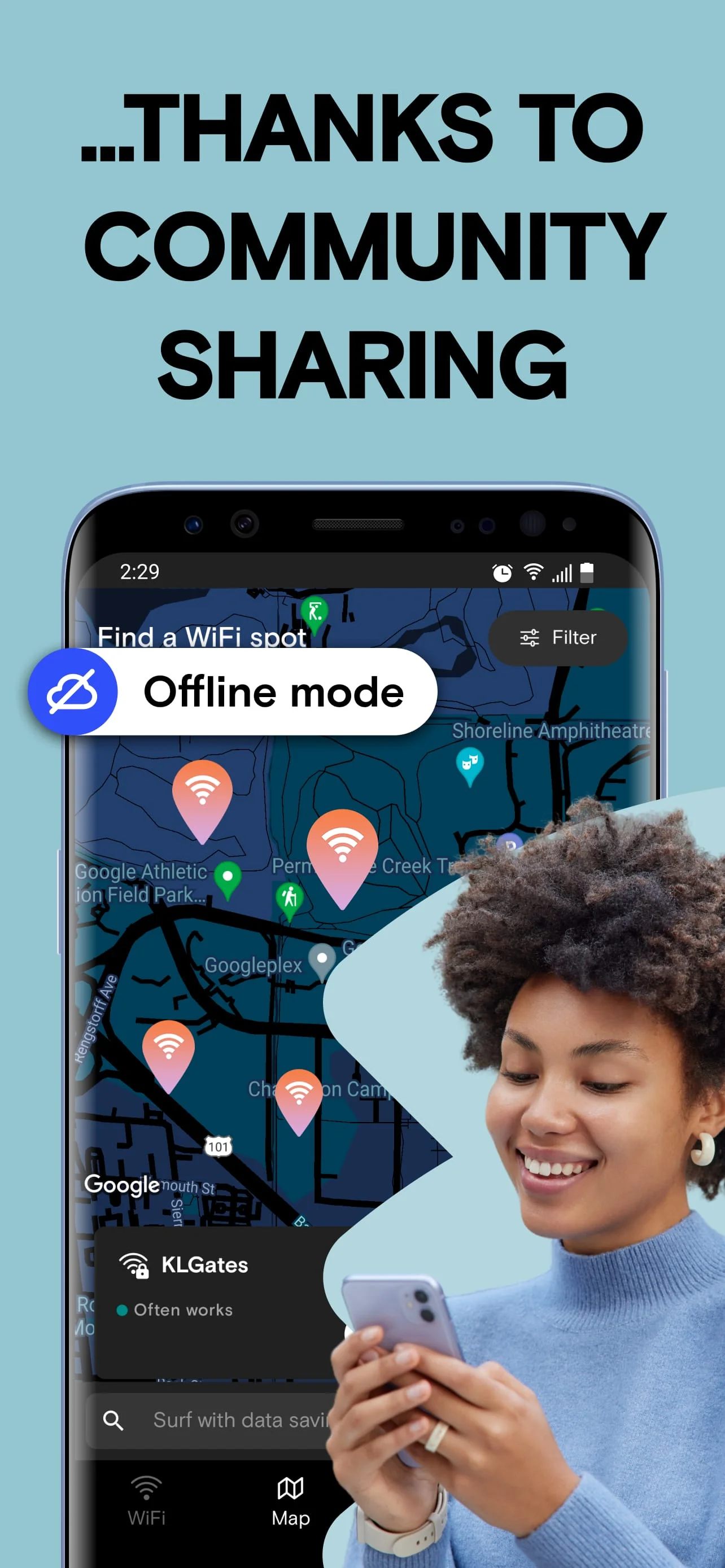 Instabridge: WiFi Hotspot Map Screenshot 3