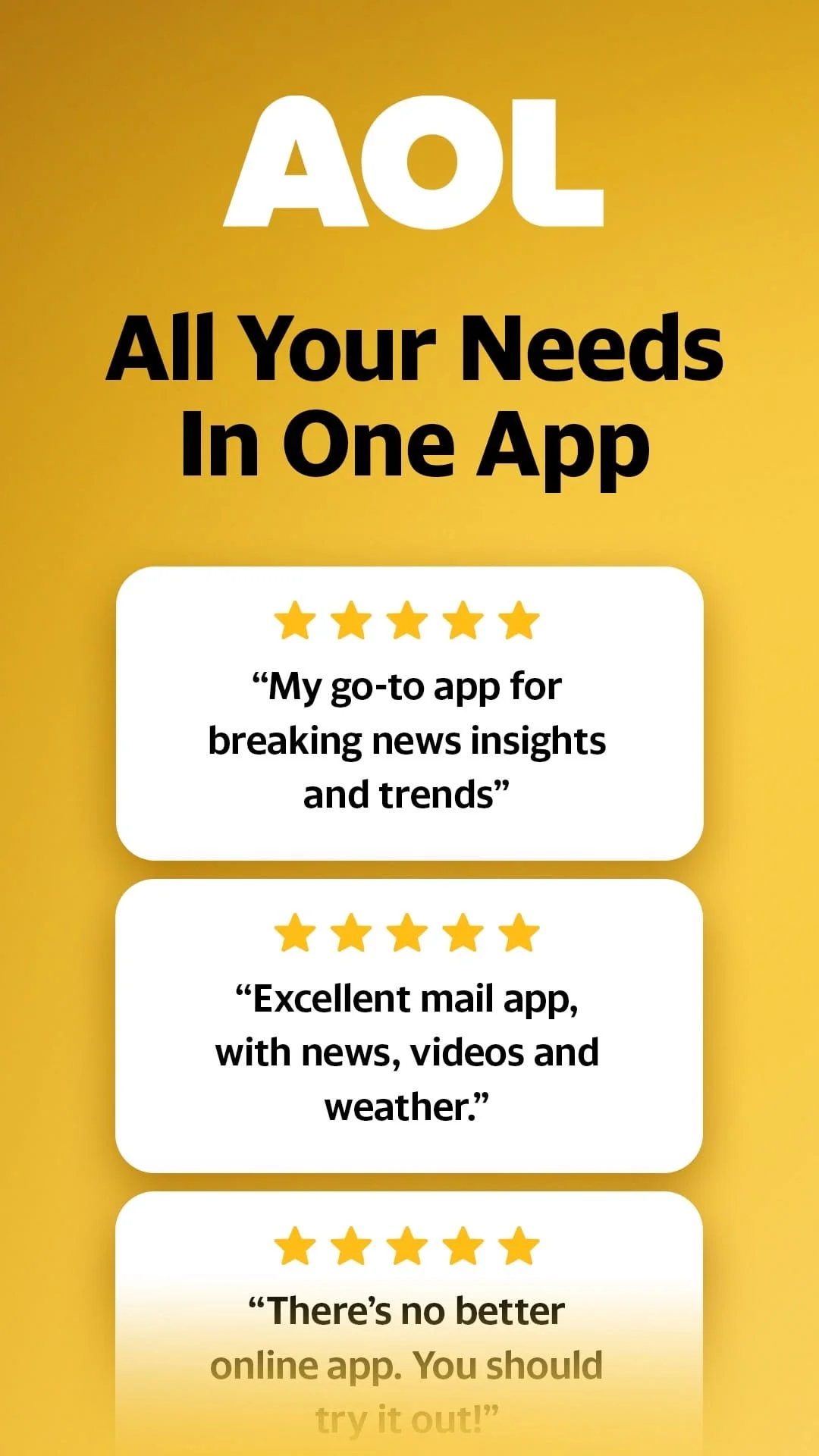 AOL: Email News Weather Video Screenshot 1