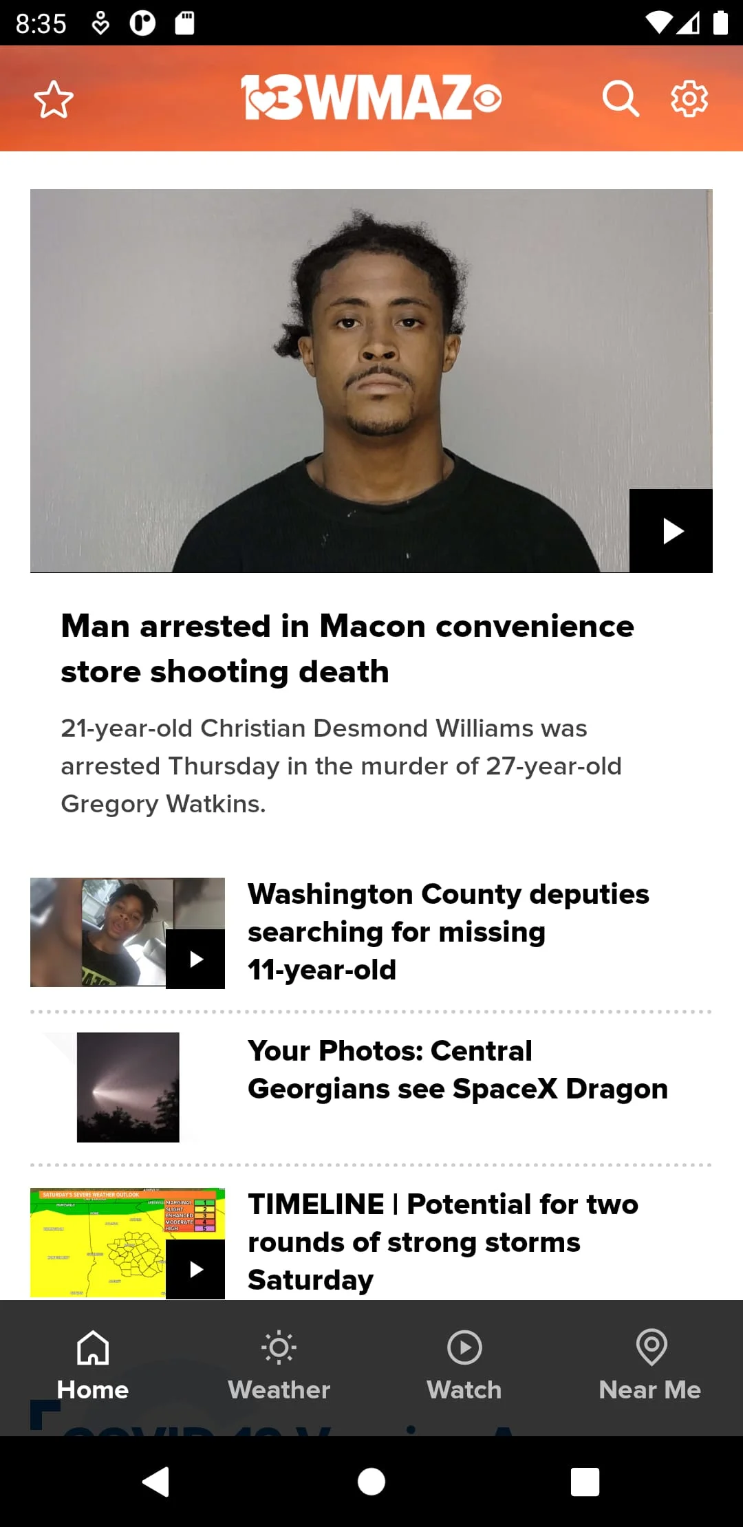 13WMAZ: Central Georgia News Screenshot 1