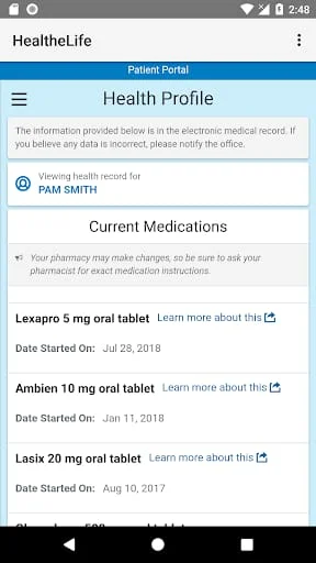 HealtheLife Screenshot 2