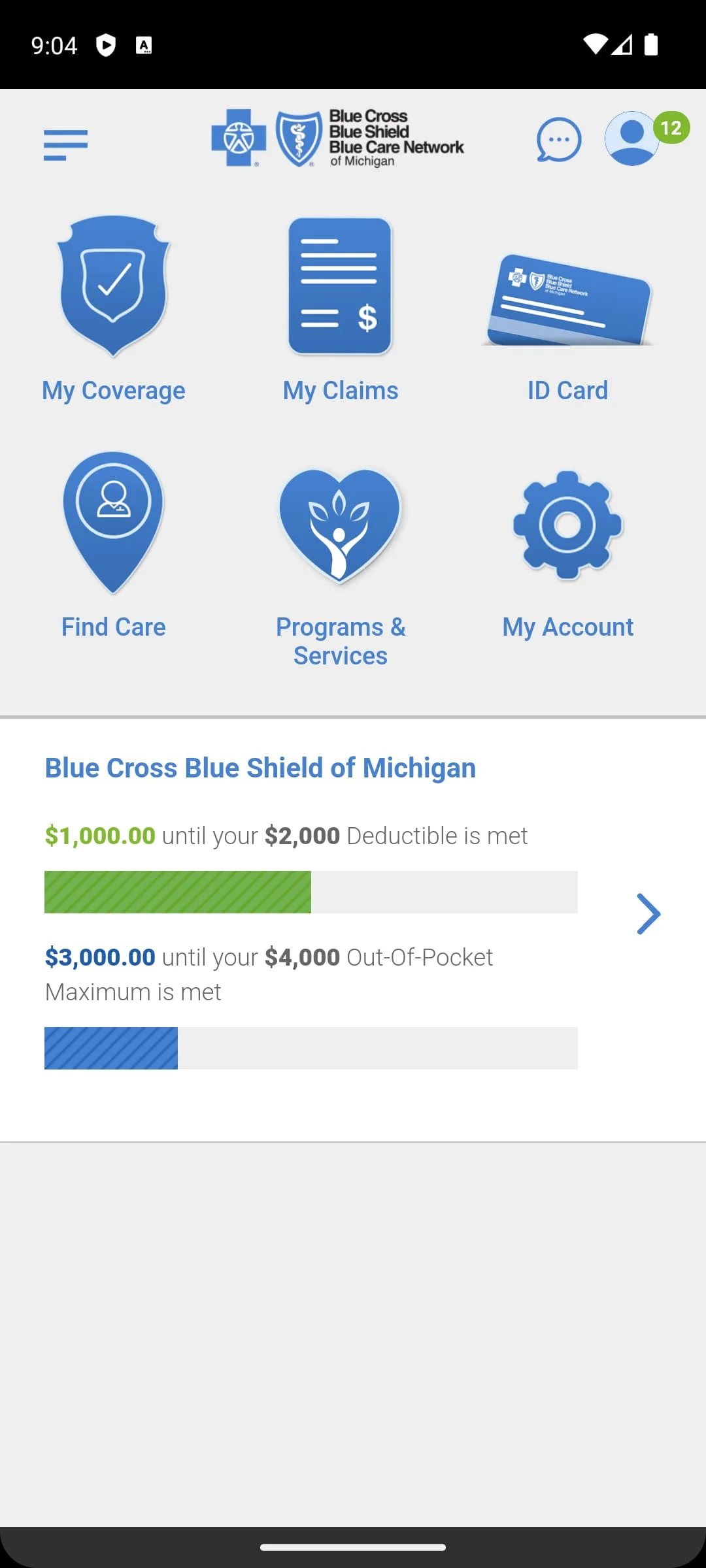 BCBSM Screenshot 2