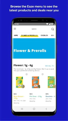 Eaze Screenshot 1