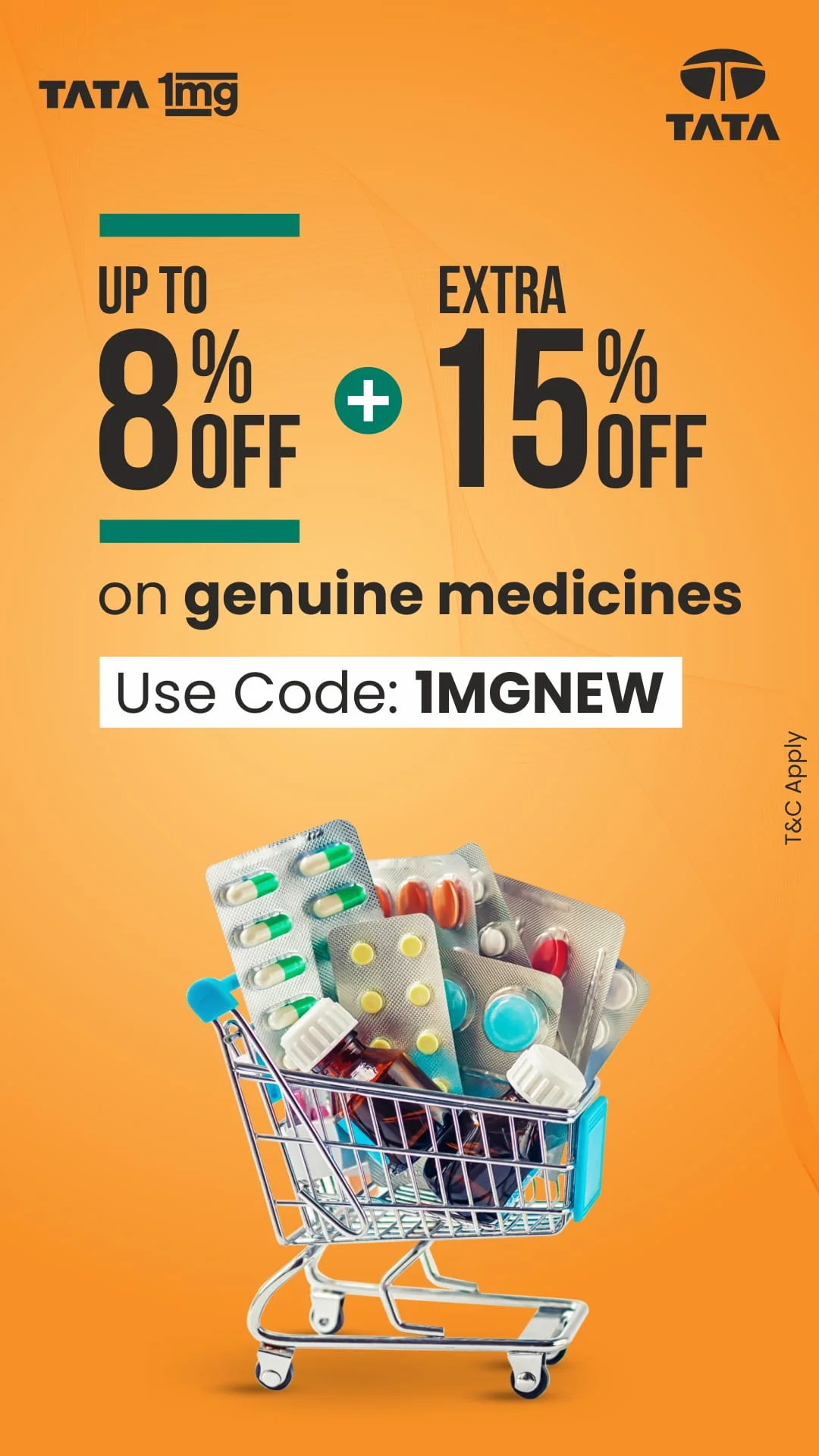 TATA 1mg Online Healthcare App Screenshot 1