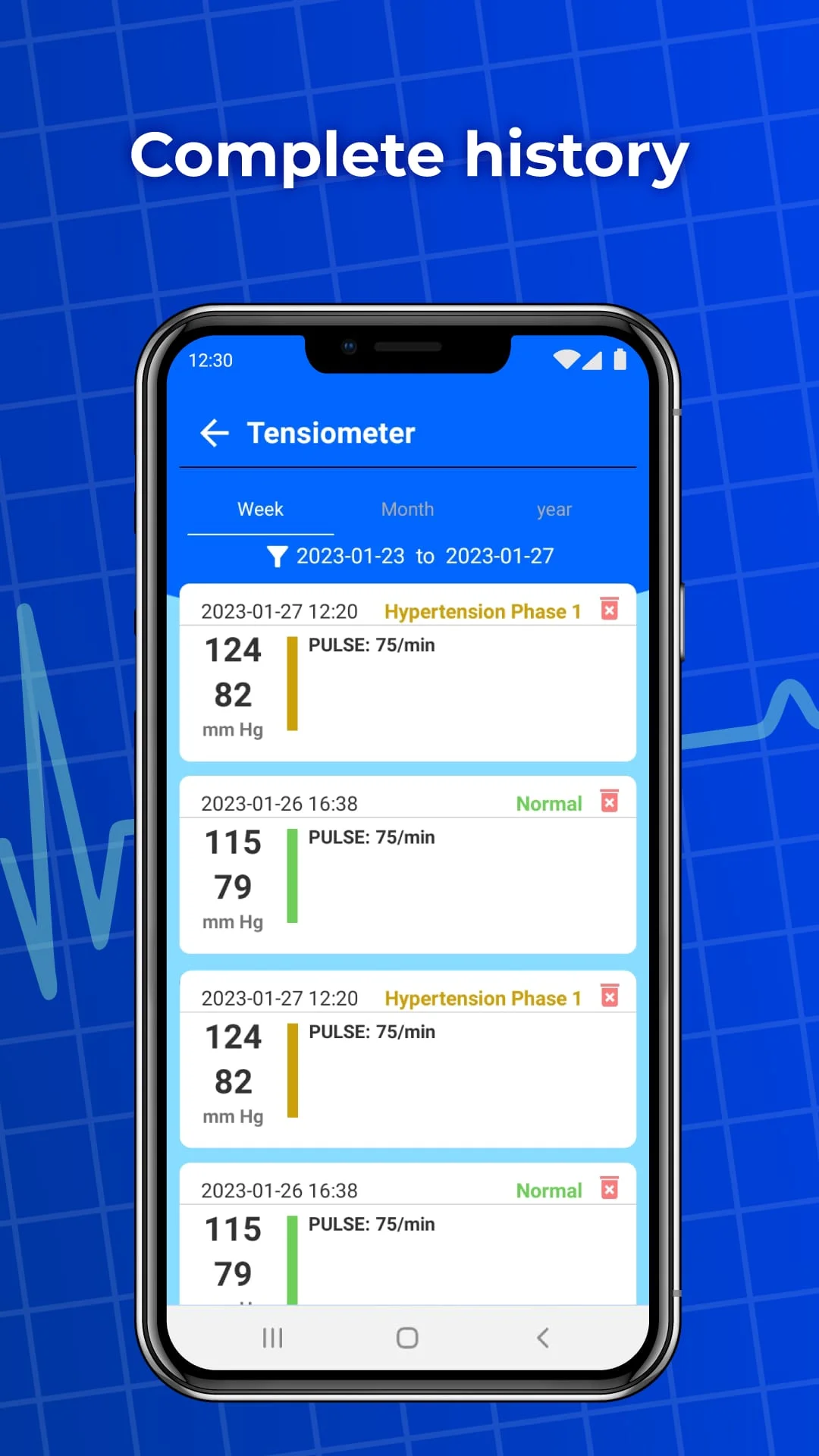 Blood Pressure App: Bp Monitor Screenshot 2