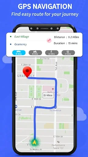 GPS Navigation-Maps Directions Screenshot 1