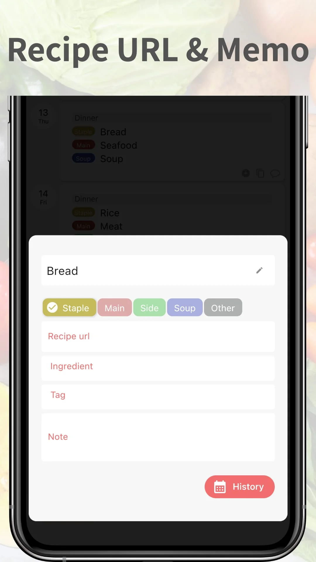Daily Meal Planner Screenshot 4