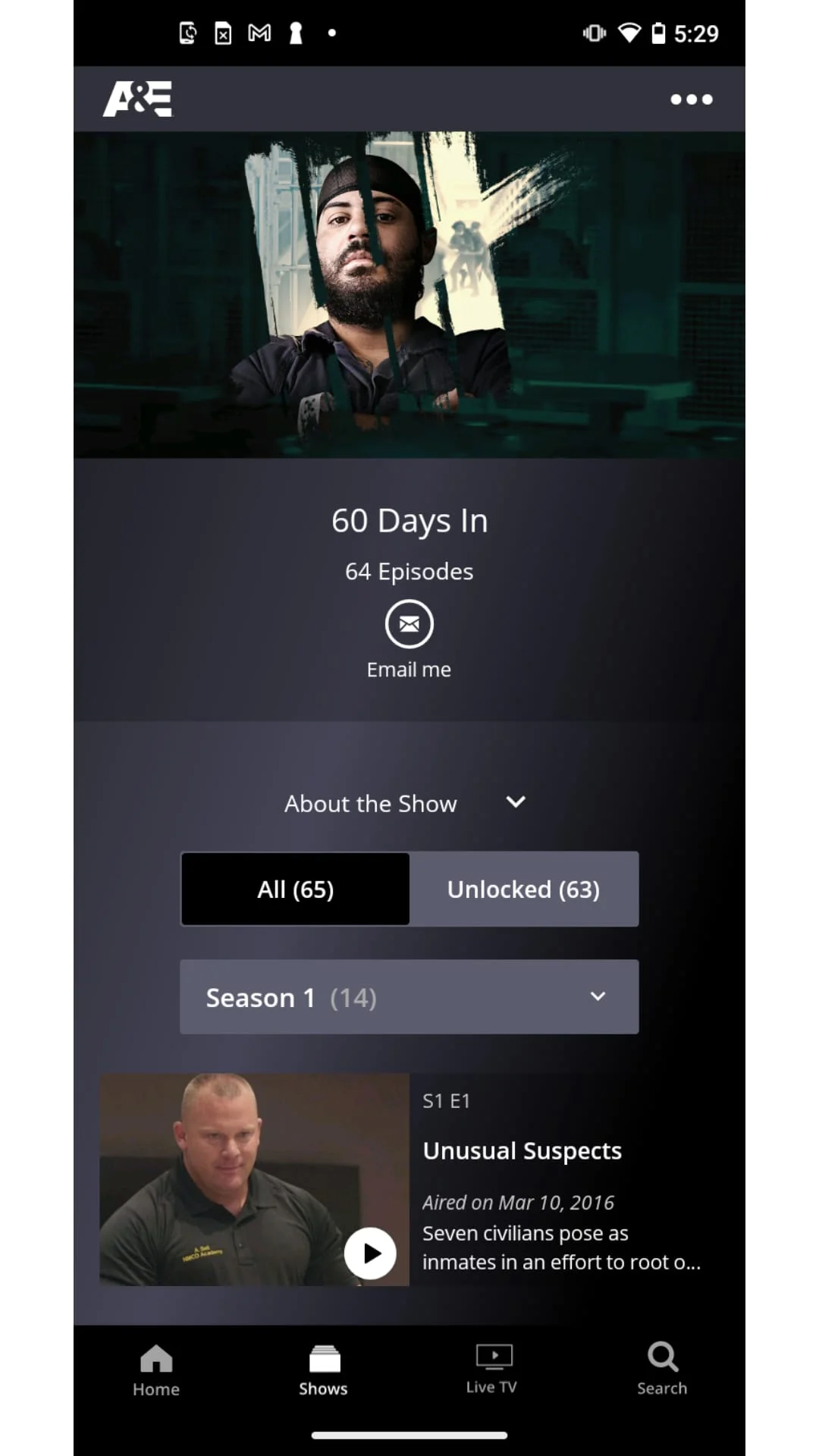 A&E: TV Shows That Matter Screenshot 1