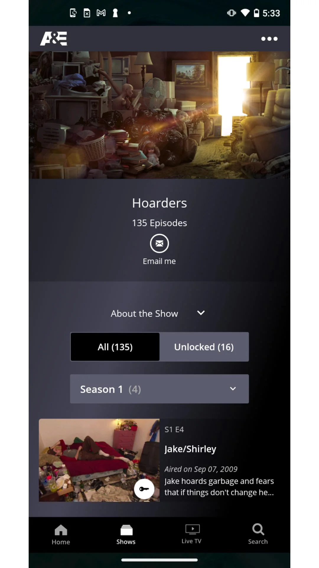 A&E: TV Shows That Matter Screenshot 3