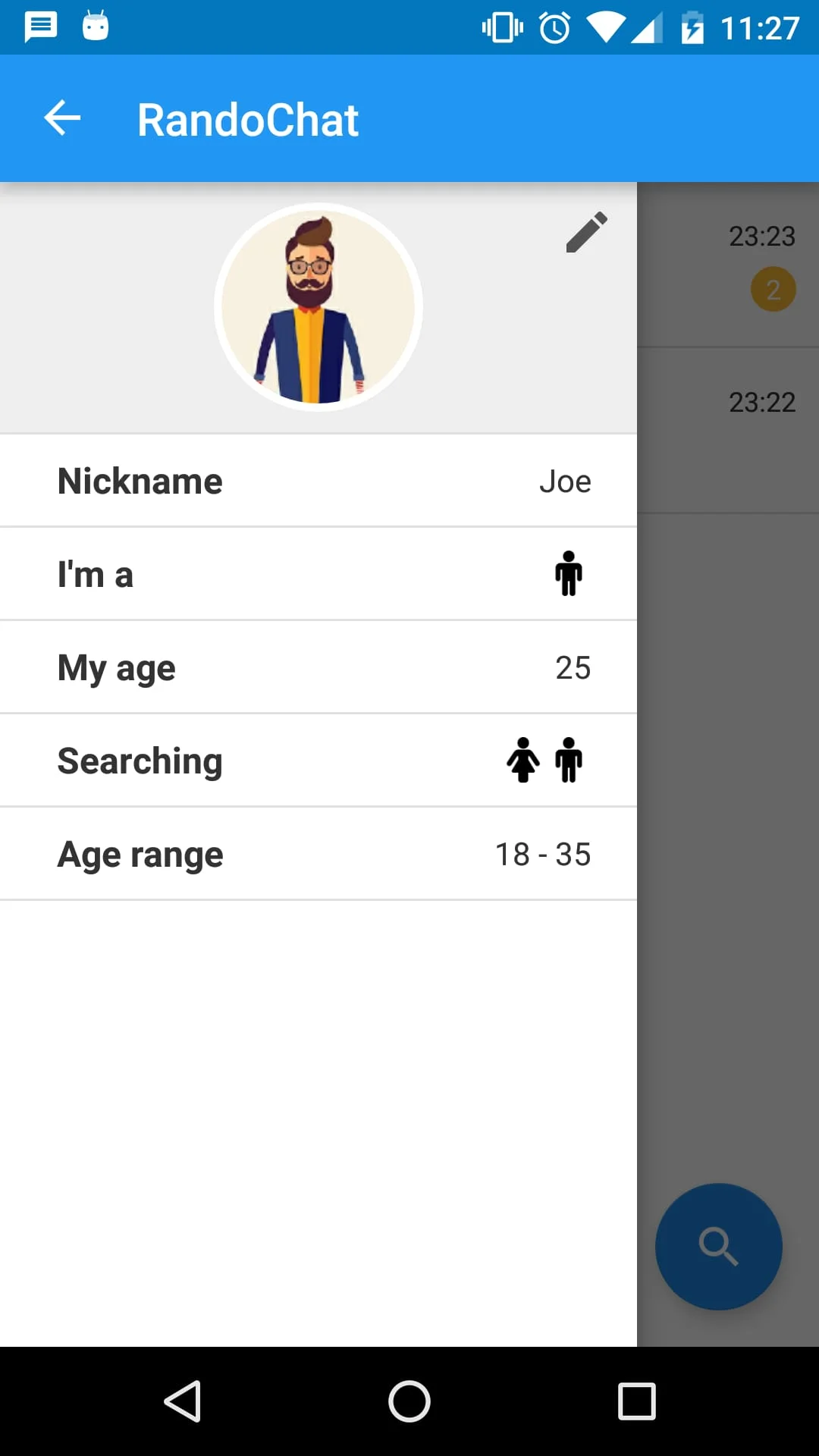 RandoChat - Chat roulette Screenshot 1