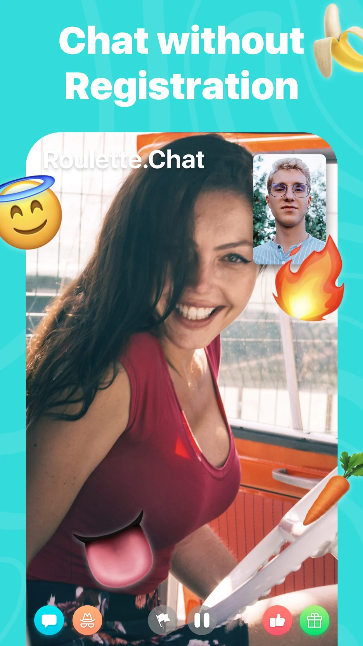 Roulette Chat Video Omegle Ome Screenshot 3