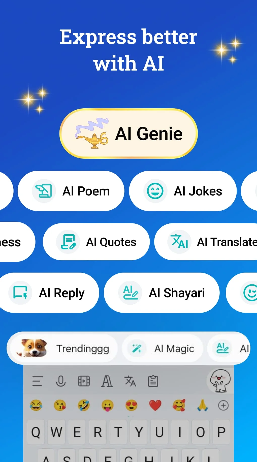 Bobble AI Keyboard Memes, Gifs Screenshot 1
