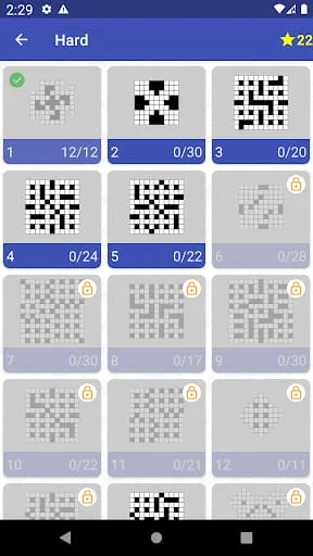 English Crossword puzzle Screenshot 3