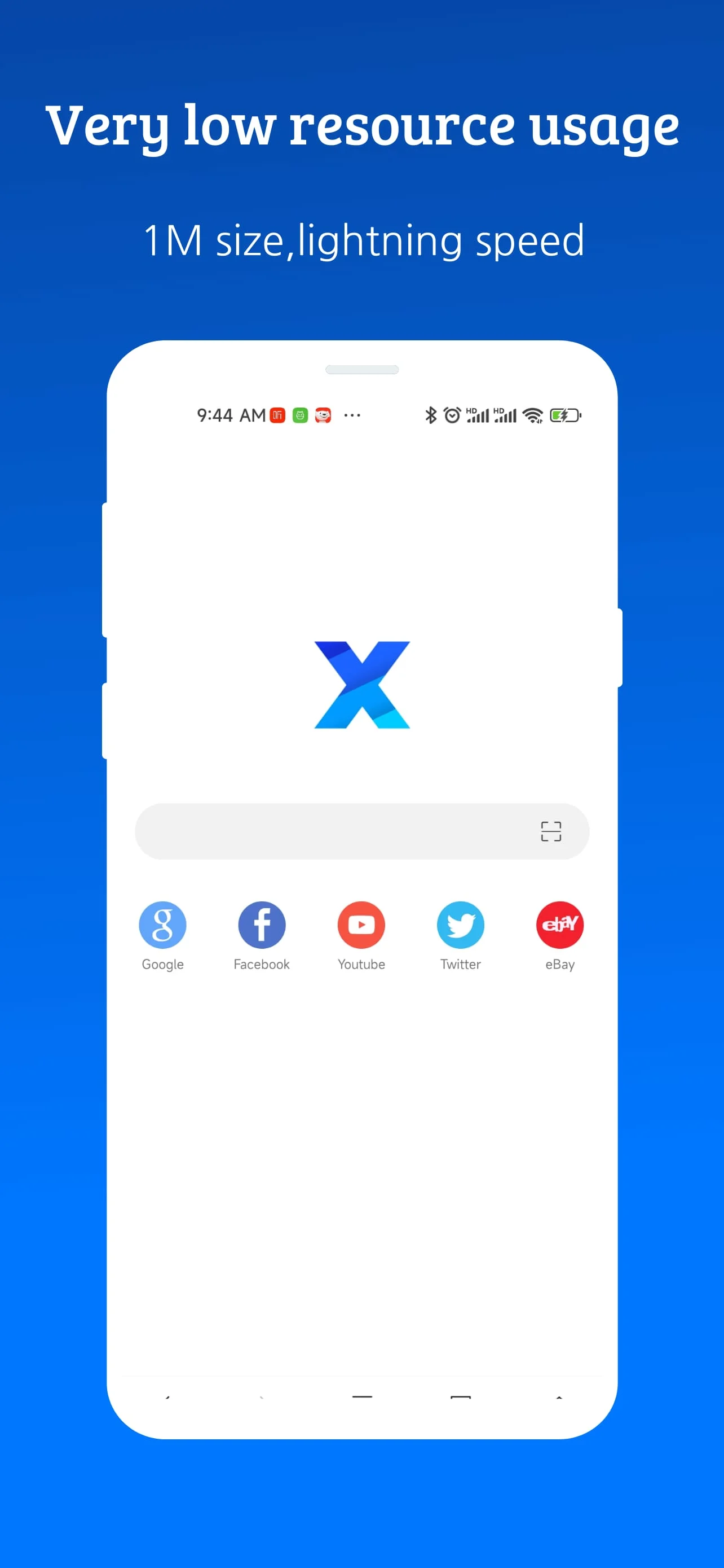 XBrowser - Mini & Super fast Screenshot 1