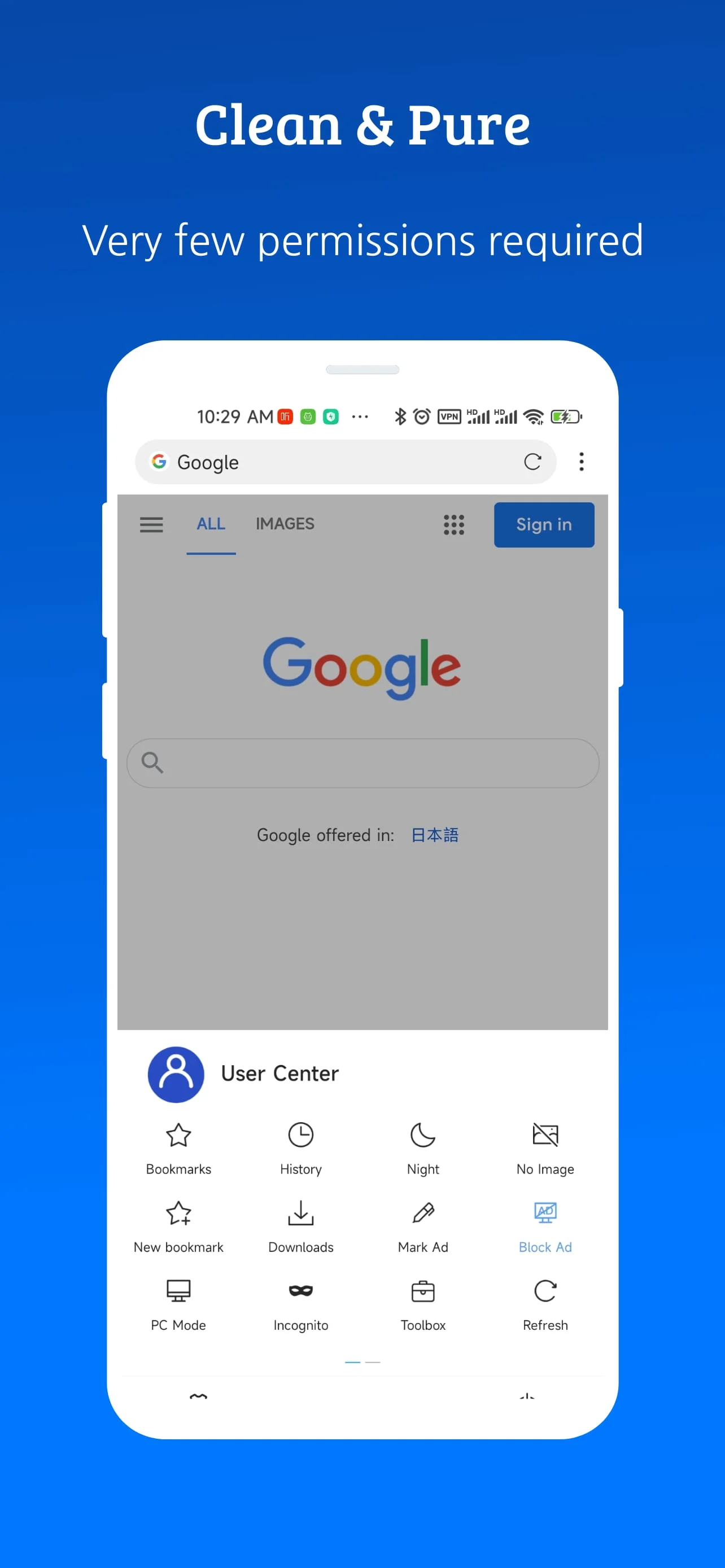 XBrowser - Mini & Super fast Screenshot 2