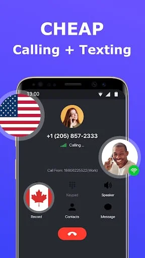 2nd Phone Number - Call & Text Screenshot 1