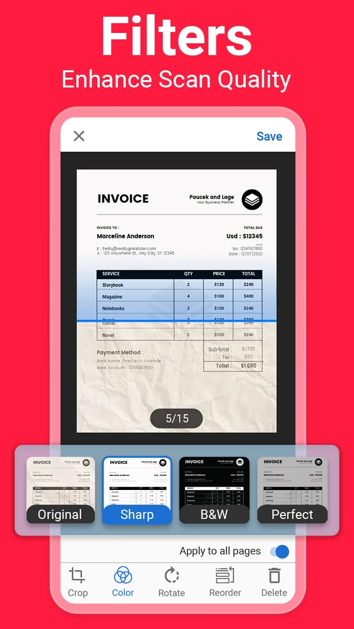 PDF Scanner App Screenshot 2