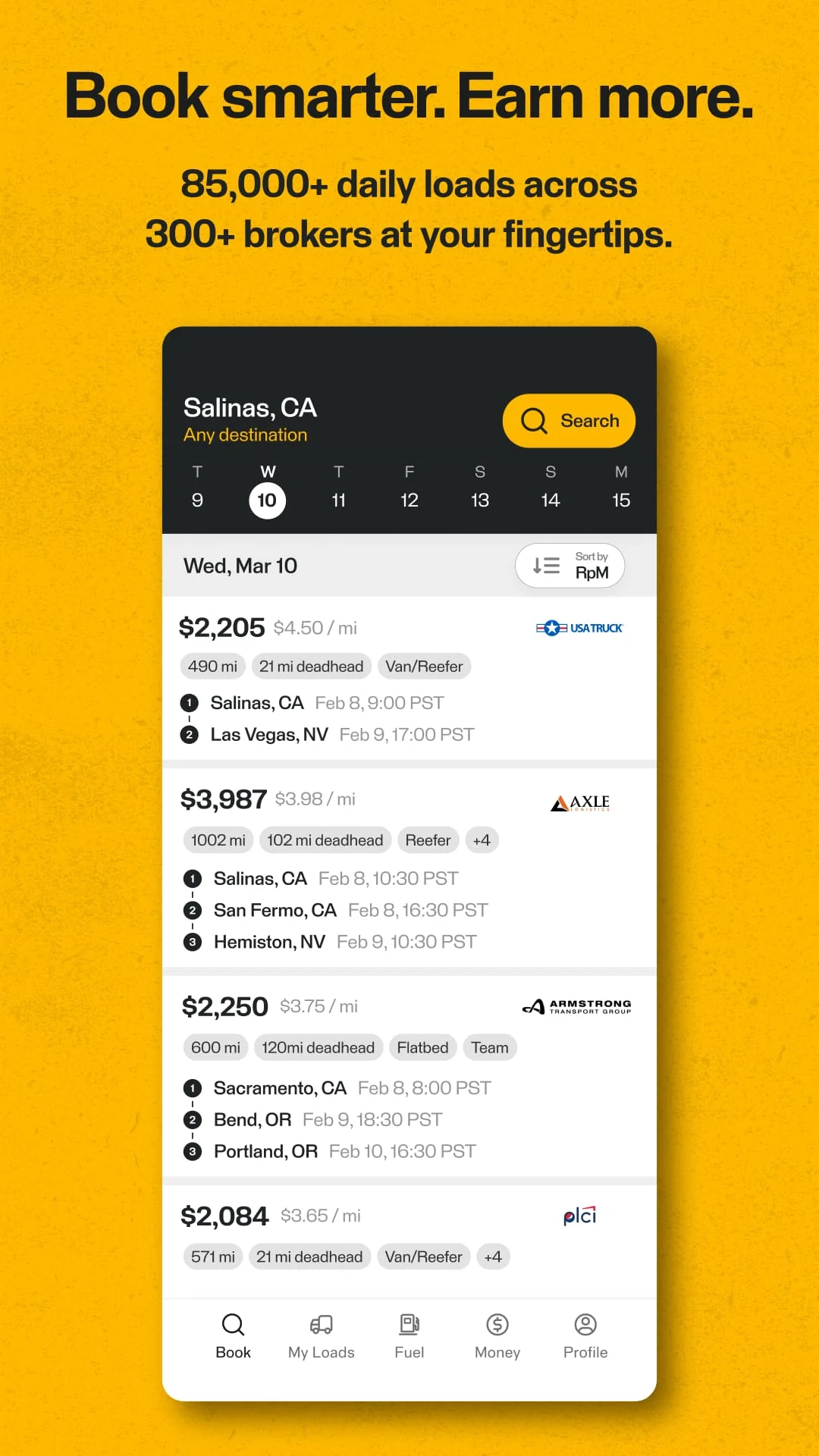 TruckSmarter Load Board & Fuel Screenshot 1