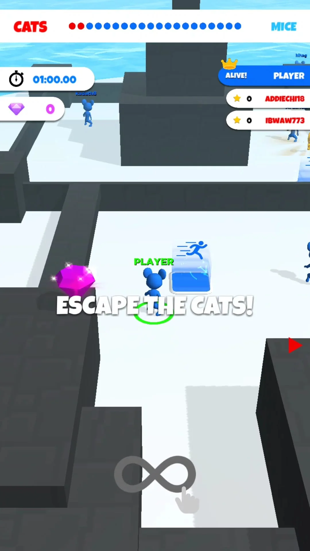Cat & Mouse .io: Chase The Rat Screenshot 1