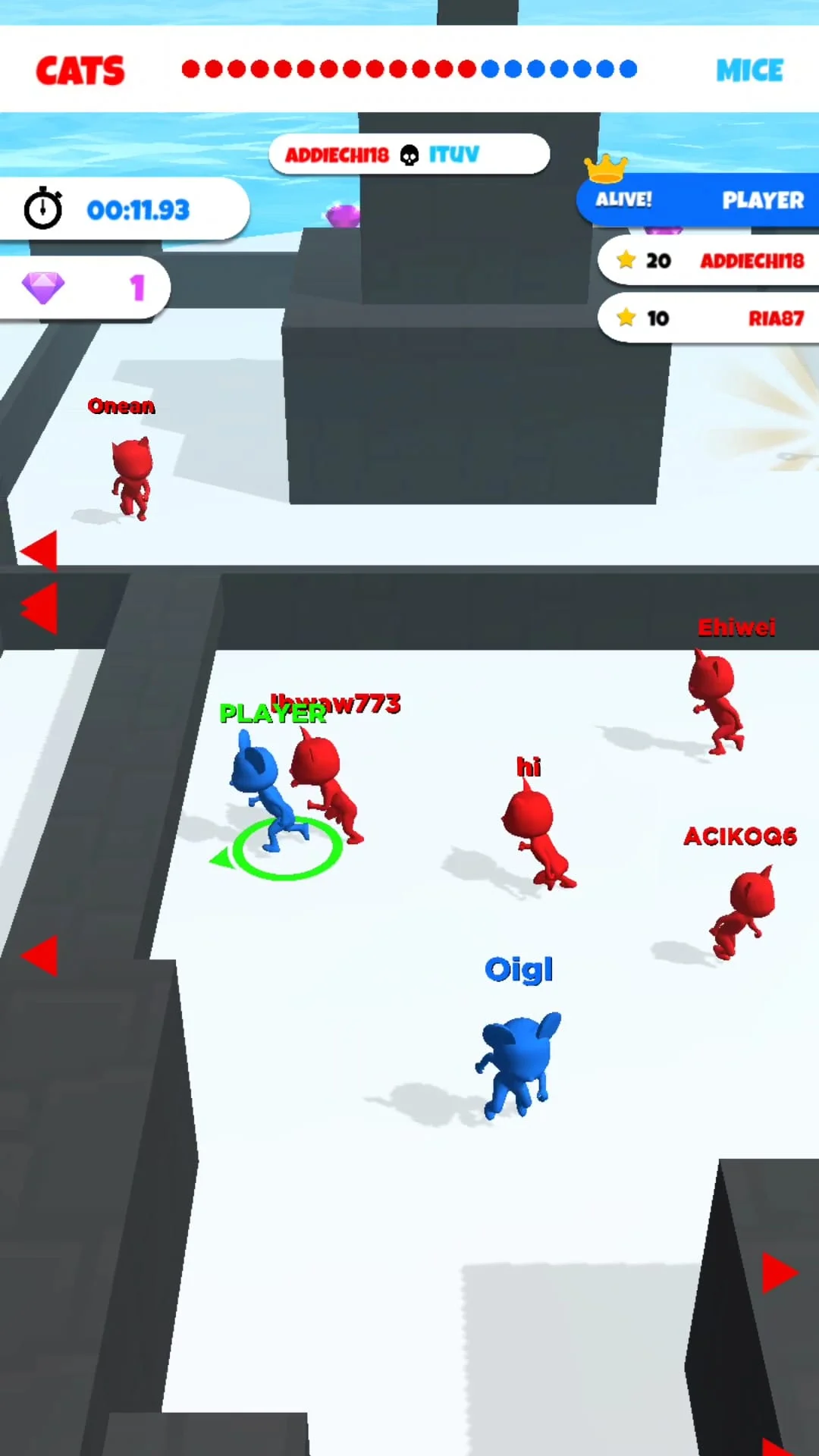 Cat & Mouse .io: Chase The Rat Screenshot 2