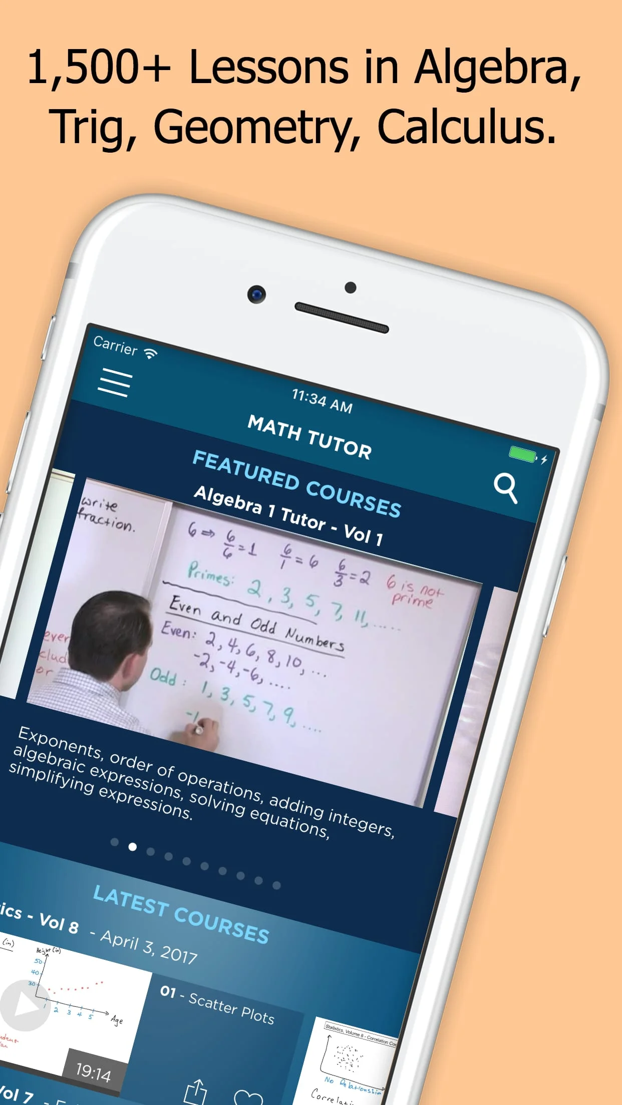 Math & Science Tutor - Algebra Screenshot 1