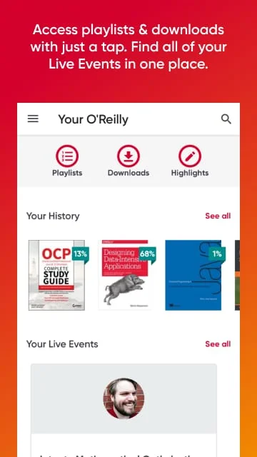 O'Reilly Screenshot 1