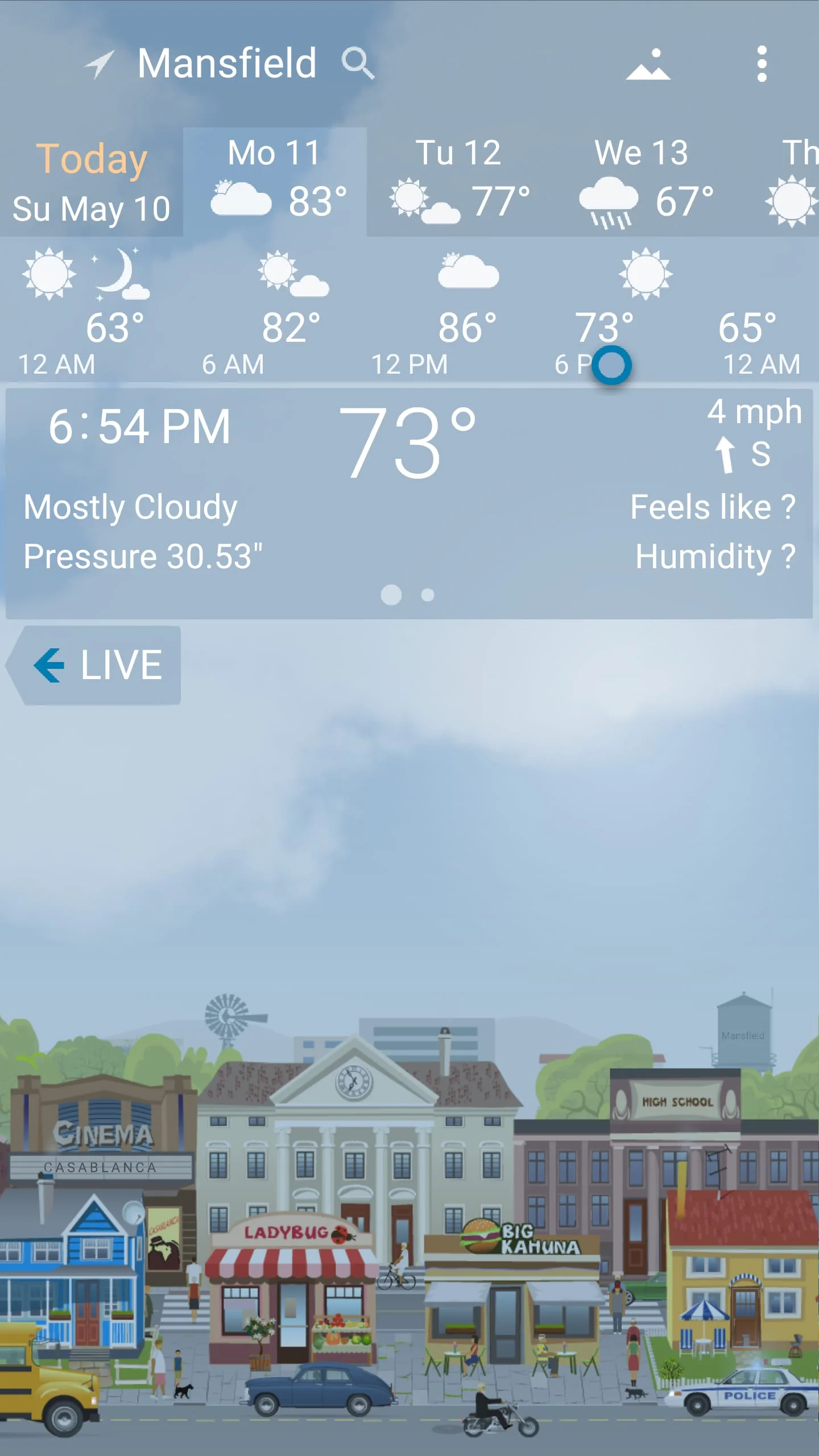 YoWindow Weather and wallpaper Screenshot 2