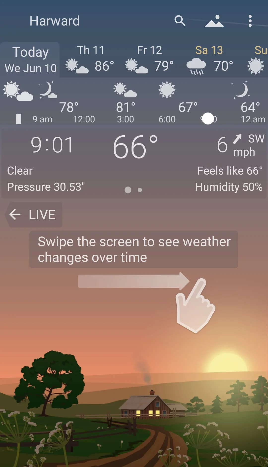 YoWindow Weather and wallpaper Screenshot 4