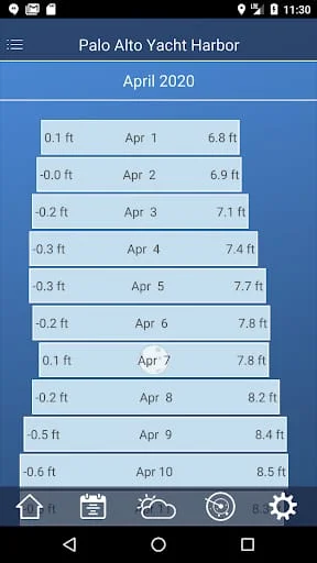 Tide Charts Screenshot 2