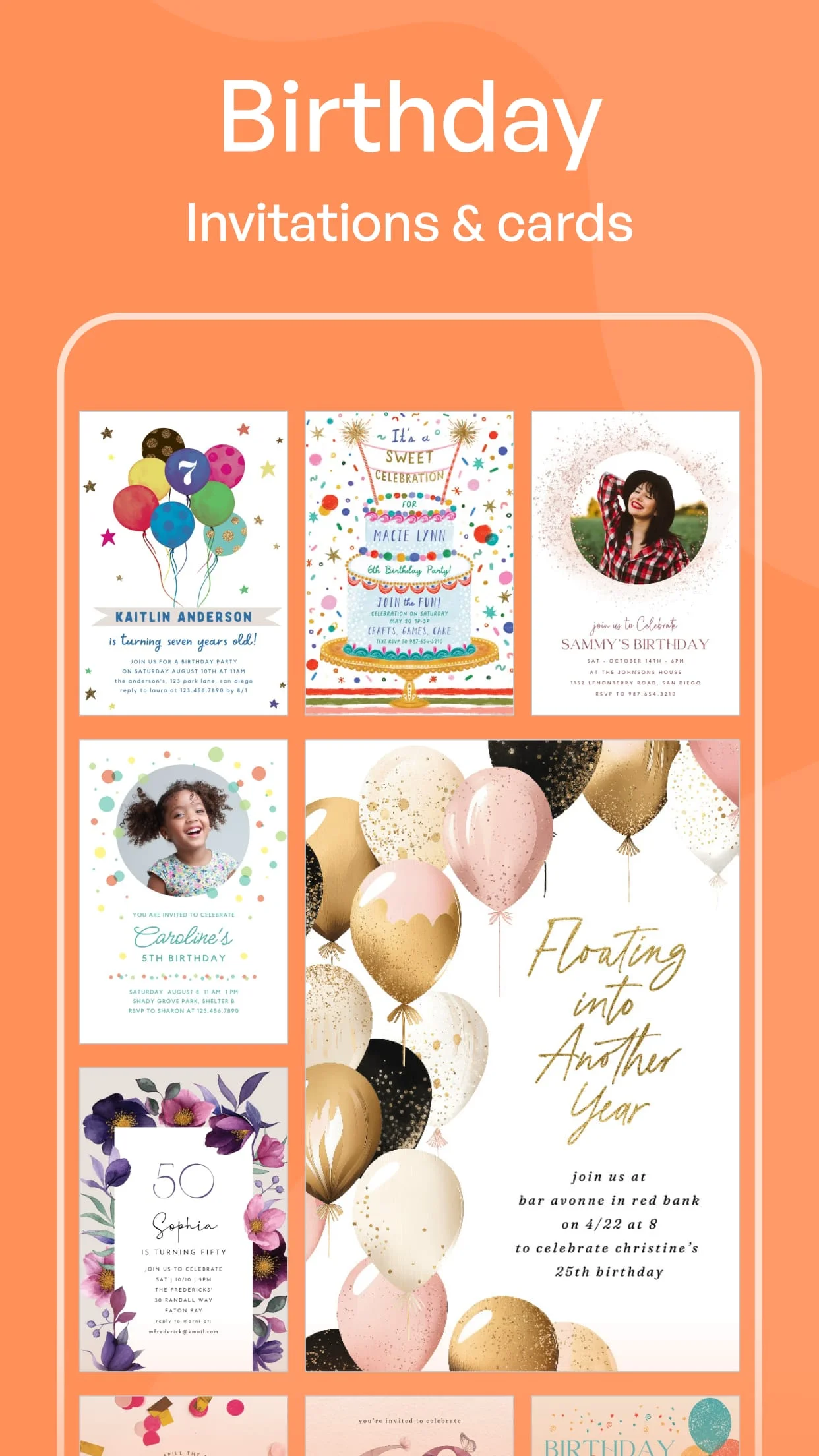 Invitation Maker: Party Invite Screenshot 2