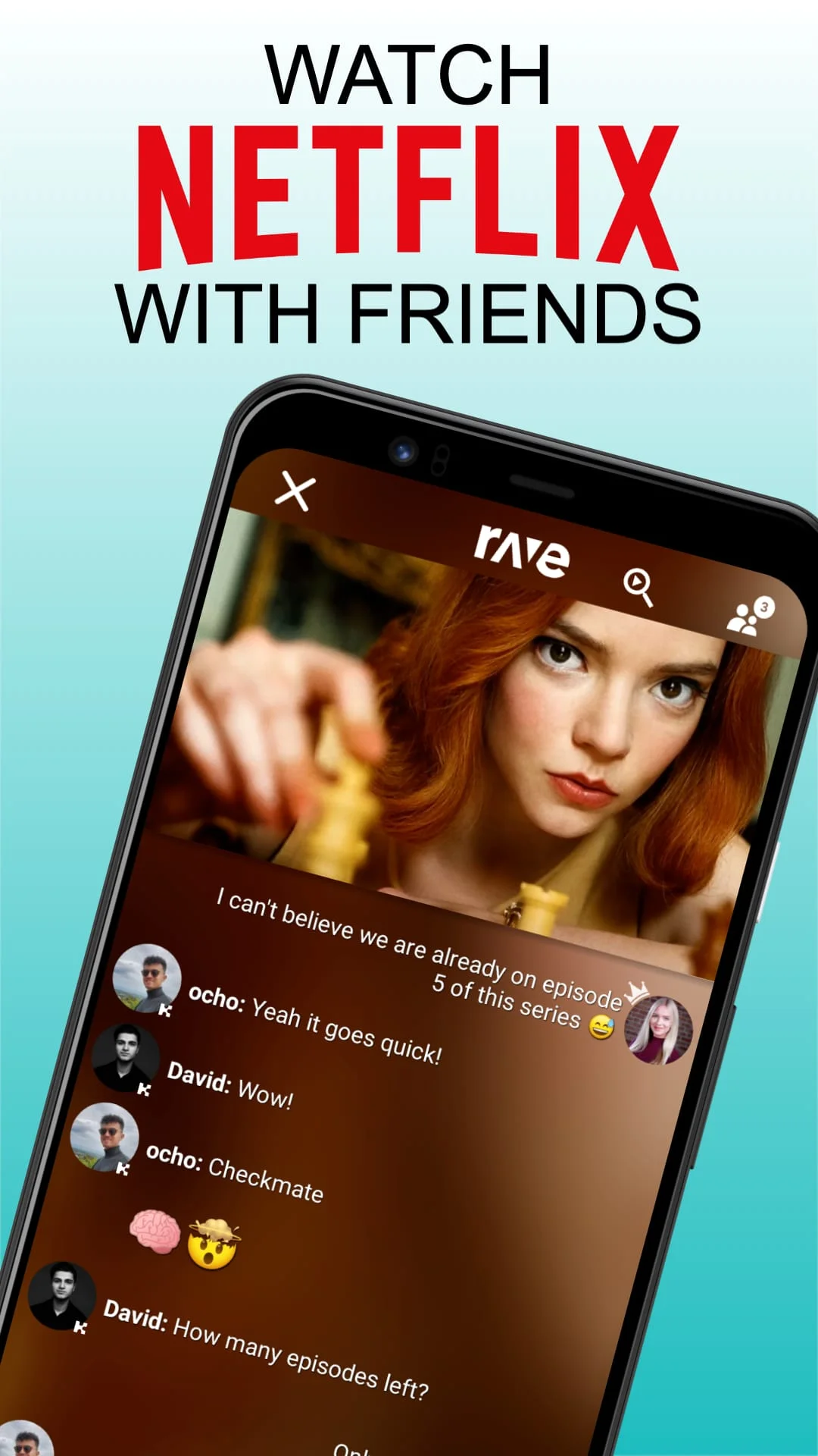 Rave – Watch Party Screenshot 1