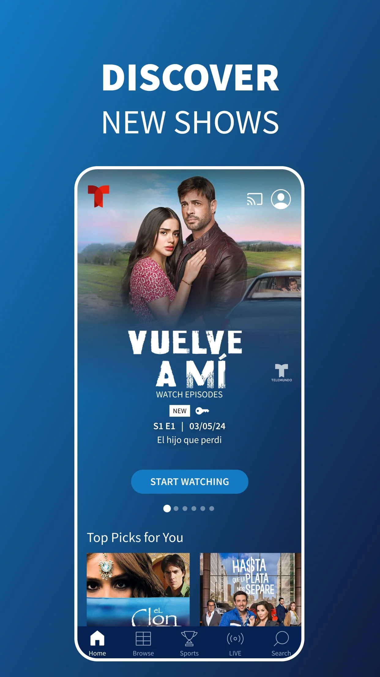 Telemundo: Series y TV en vivo Screenshot 2