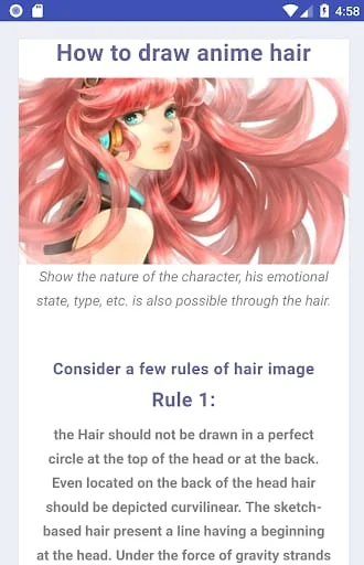 How to draw anime step by step Screenshot 3